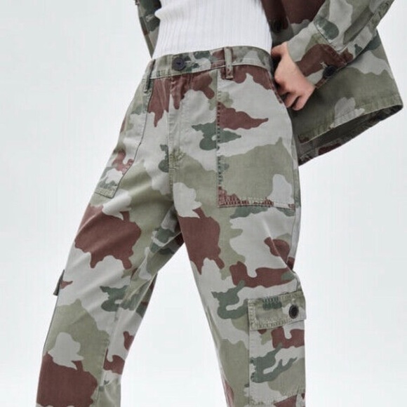 ZARA CARGO PANTS TROUSERS - Picture 3 of 4